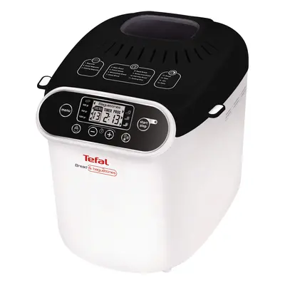 Masina de paine Tefal Bread&Baguettine PF350138, 700 W, 1000 g, 15 programe, Alb/Negru