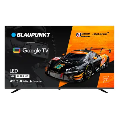 Televizor Smart Blaupunkt 75UGC5500S, 190 cm, 4K, Google TV, Bluetooth, Wi-Fi, Clasa G