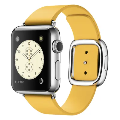 Apple Watch 38mm Stainless Steel Case, Marigold Modern Buckle - Medium