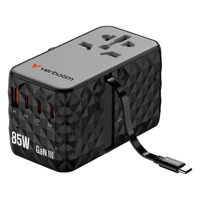 Incarcator retea Verbatim GaN 3, Travel Adapter 85W