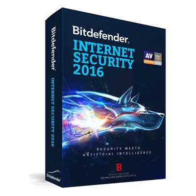 Antivirus Bitdefender Internet Security 2016 Renew, 1 an, 3 utilizatori, Retail