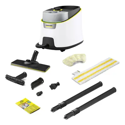 Aparat de curatat cu aburi Karcher SC 4 Deluxe 1.513-460.0, 2200 W, Abur reglabil, Alb/Negru