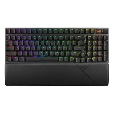 Tastatura gaming mecanica cu sau fara fir ASUS ROG Strix Scope II 96 NX Snow switch neagra