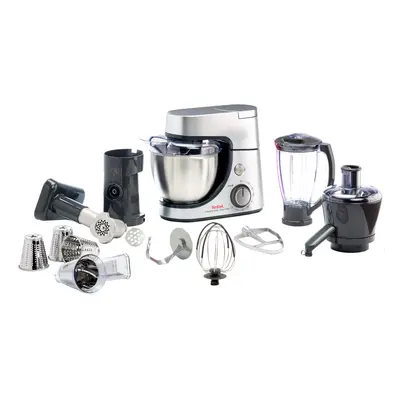 Robot de bucatarie Tefal Masterchef Gourmet QB515D38, 1100 W,  8 viteze + Puls, bol 4.6 L, Argin