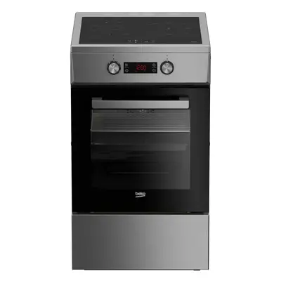 Aragaz electric Beko FSM58301XCDT, Plita inductie, Grill, 3 zone de gatit, Autocuratare cataliti