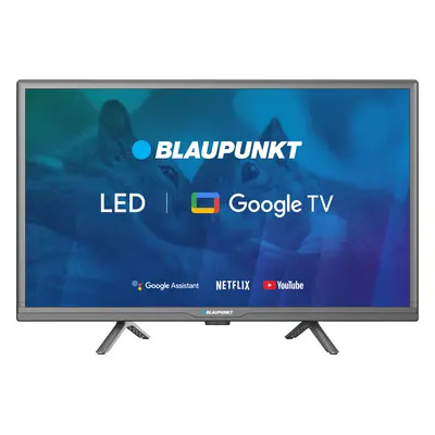 Televizor Smart Blaupunkt 24HBG5000S, Google TV, HD LED, 60 cm, Clasa E, Negru