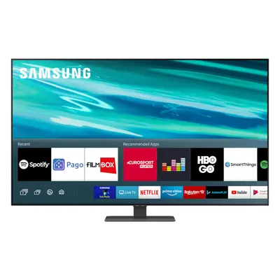 Televizor Smart QLED Samsung 50Q80A, 125 cm, 4K Ultra HD, Gri, Clasa G