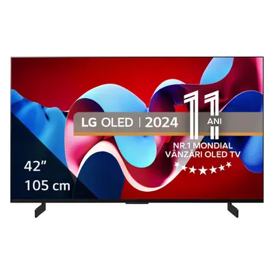 Televizor Smart OLED LG 42C41LA, 105 cm, Ultra HD 4K, Clasa G