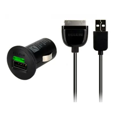 Incarcator Auto Belkin pentru Apple, Iphone 1000 mAh + Cablu de date F8Z571cw03