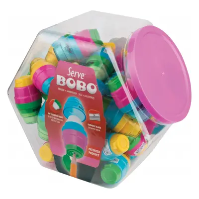 Bobo Combo, Radiera + Ascutitoare, Set 40 Bucati/borcan Plastic