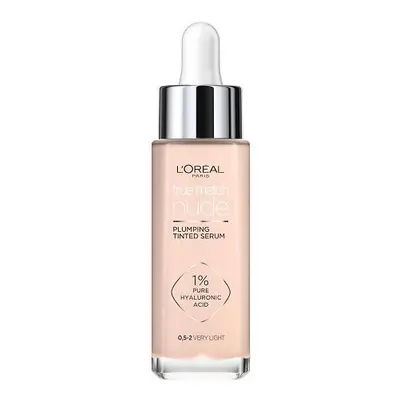 Serum Fond de Ten cu Acid Hialuronic, Loreal Paris, True Match Nude Plumping Tinted Serum, 0.5-2