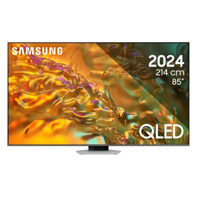 Televizor Smart QLED Samsung 85Q80D, 214 cm, 4K Ultra HD, HDR, Clasa G