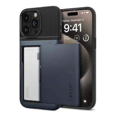 Spigen Husa Slim Armor Cs iPhone 15 Pro Max Metal Slate