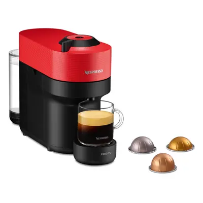 Espressor cu capsule Nespresso Krups Vertuo Pop XN920510, 1500 W, 0.56 L, Tehnologie Centrifuzie