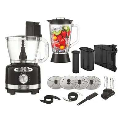 Robot de bucatarie Zelmer ZKP9000B, 2000 W, Bol 3 L, Blender de sticla 1.75L, 6 Moduri de functi