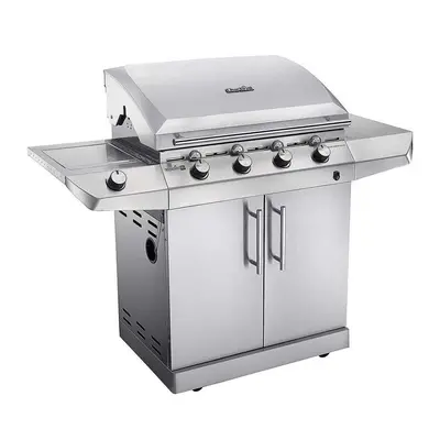 Gratar pe gaz cu 4 arzatoare din inox, TRU-Infrared, gratare din fonta, Char-Broil Performance T