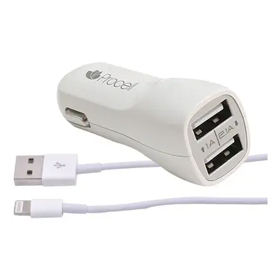 Incarcator auto Procell, Dual USB, 2.1A, Lightning pentru Apple iPhone