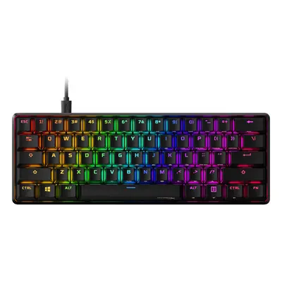 Tastatura gaming HyperX Alloy origins 60, Mecanica, RGB, Negru