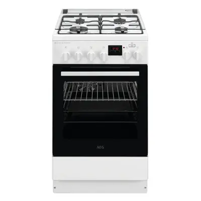 Aragaz mixt Aeg CKB56480BW, Cuptor electric, Grill, 4 arzatoare