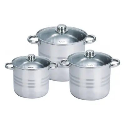 Set 3 oale inox cu capac Royalty Line RL-SP1