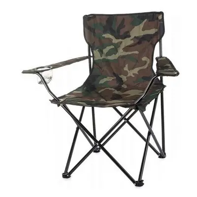 Scaun pliabil camuflaj pentru camping, gradina, pescuit, 85x53x85 cm