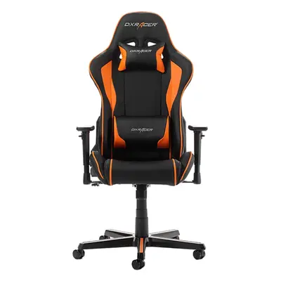 Scaun gaming DXRacer Formula F08-NO, Negru/Portocaliu