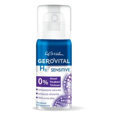 Deodorant Antiperspirant Gerovital H3 Sensitive, 40 ml