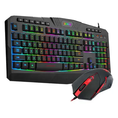 Kit gaming tastatura + mouse Redragon S101, Negru