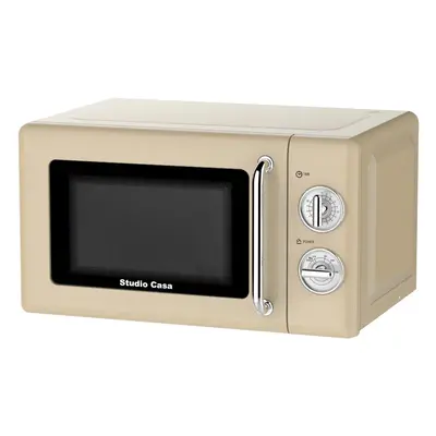 Cuptor cu microunde Studio Casa Mamma Mia SC2130, 700 W, Control mecanic, 20 l, Defrost, Crem