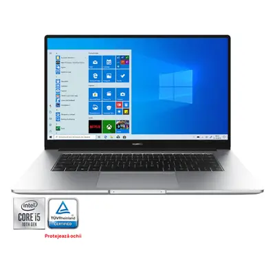 Laptop Huawei MateBook D15, 15.6", Intel Core i5-10210U, Full HD, 8GB, 512GB SSD, Intel UHD Grap