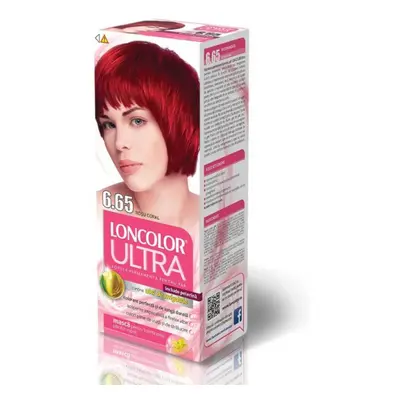 Vopsea de Par Permanenta LONCOLOR Ultra 6.65, 100 ml, Rosu Coral