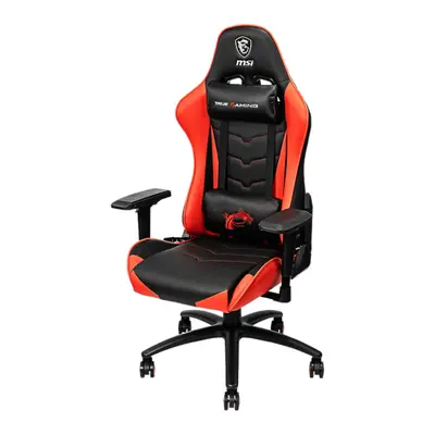 Scaun Gaming MSI MAG CH120, Reglabil, Pernita Cap/Lombara detasabila, Negru/Rosu