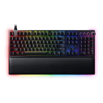 Tastatura gaming mecanica Razer Huntsman V2, Clicky Optical Switch Purple, Razer Chroma RGB, Lay