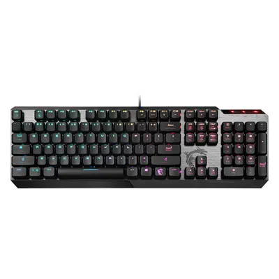 Tastatura gaming cu fir MSI Vigor GK50, Iluminare RGB, Negru