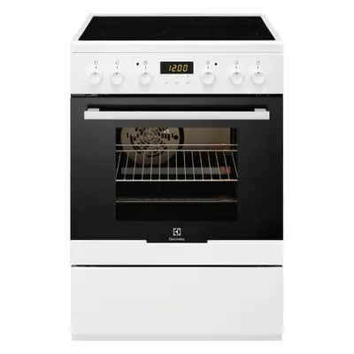 Aragaz electric Electrolux EKC66700OW, Vitroceramic, Grill, Clasa A