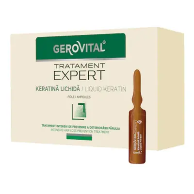 Keratina Lichida Gerovital Tratament Expert, Fiole 10 Buc/Pachet x 10 ml