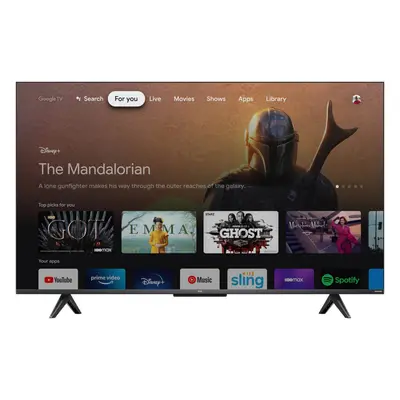 Televizor Smart QLED TCL 43C635, 108 cm, Ultra HD 4K, Google TV, Clasa G