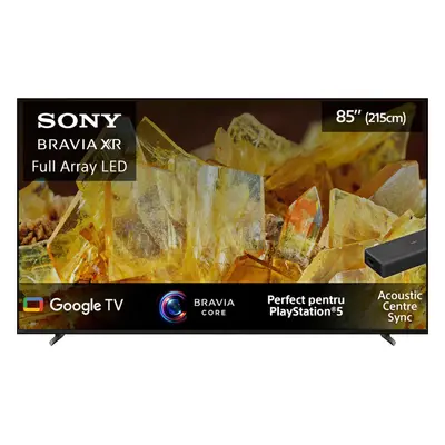 Televizor Smart LED Sony Bravia 85X90L, 215 cm, Ultra HD 4K, Google TV, Clasa E