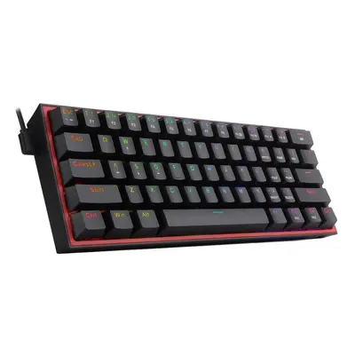 Tastatura gaming Redragon Fizz Pro, Wireless, Iluminare RGB, Mecanica, Negru