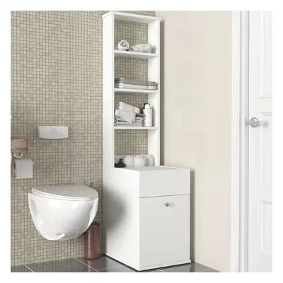 Dulap Organizator pentru Baie UnicUtil, 40 x 52 x 168 cm, Alb