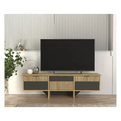 Comodă Tv Urban Harmony, 150 x 35 x 53 cm, Safir-Antracit, UnicUtil