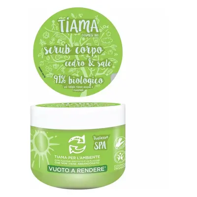 Scrub pentru corp cu lamai salbatic si sare Bio Tiama 250ml