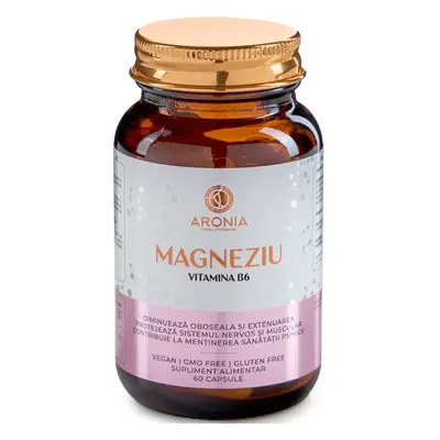 Magneziu 375mg, Vitamina B6, Aronia Charlottenburg, 60 capsule