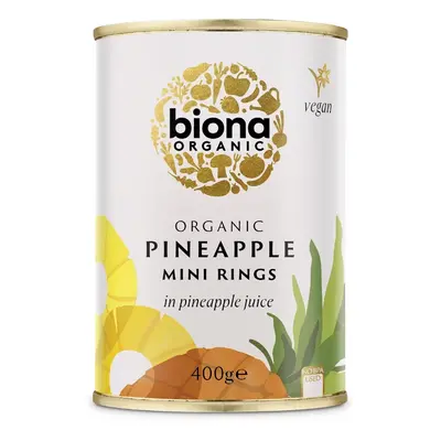 Rondele mini de ananas in suc de ananas Bio Biona 400g