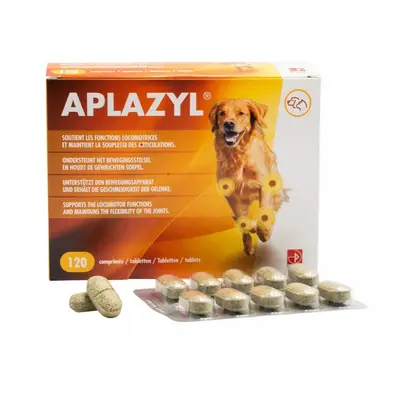 Supliment nutritiv pentru sustinerea articulatiilor la caini si pisici, Aplazyl, 120 tablete