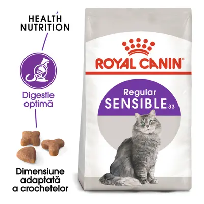 Royal Canin Sensible Adult hrana uscata pisica, digestie optima, 10 kg