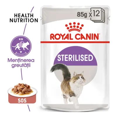 Royal Canin Sterilised Adult hrana umeda pisica sterilizata (in sos), 12 x 85 g