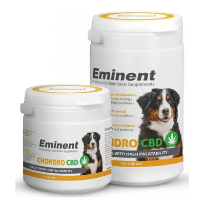 Supliment nutritiv pentru caini Eminent Chondro CBD, 140 de tablete