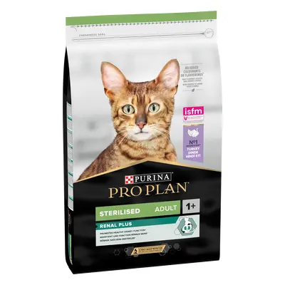 Hrana uscata pentru pisici Purina Pro Plan Sterilised Adult 1+ Renal Plus, Curcan, 10kg