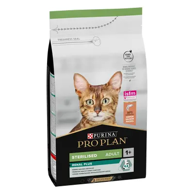 Hrana uscata pentru pisici Purina Pro Plan Sterilised Adult 1+ Renal Plus, Somon, 10kg